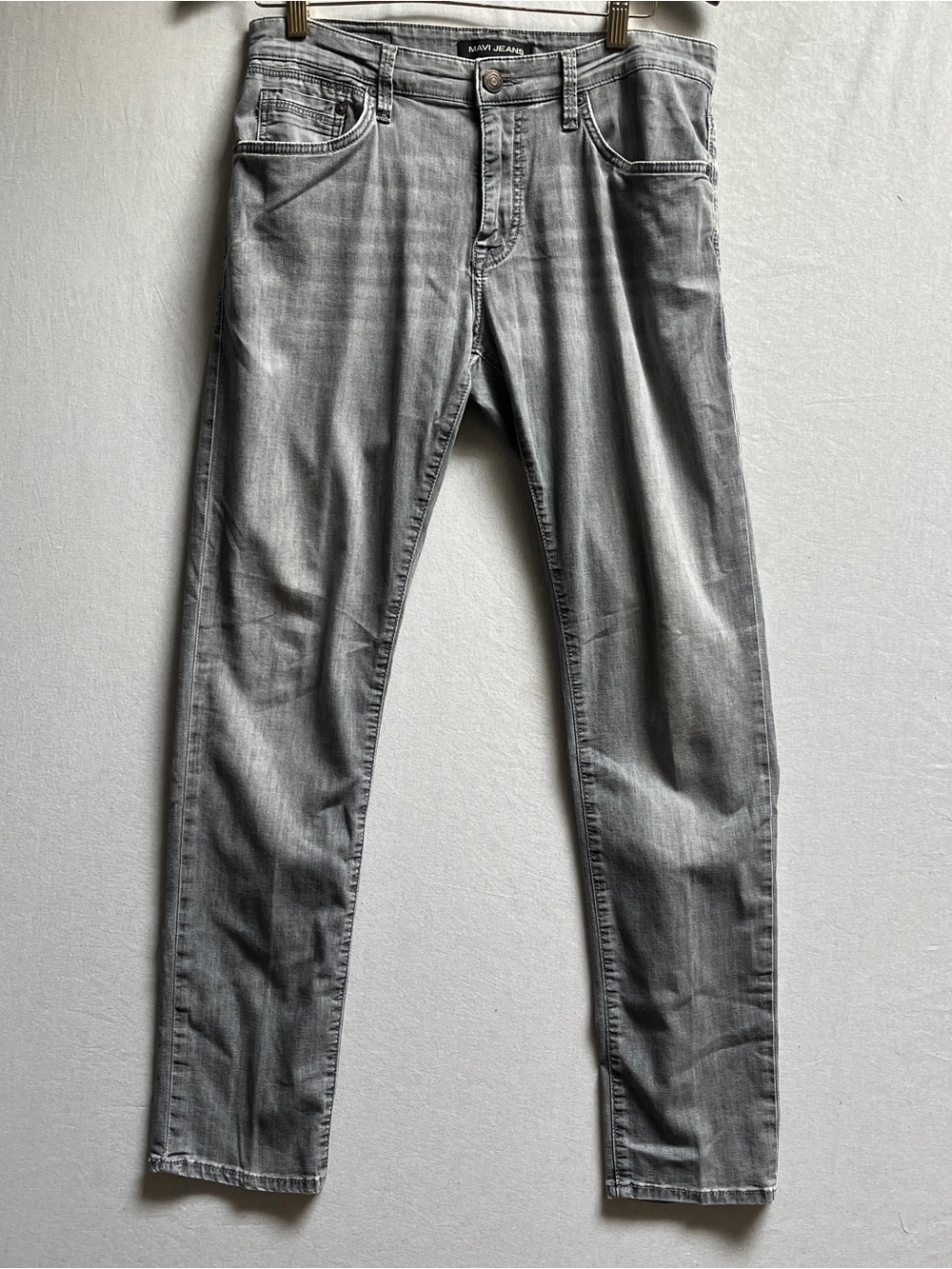 Mavi Men's Gray Slim Jeans Jake Slim Leg 33